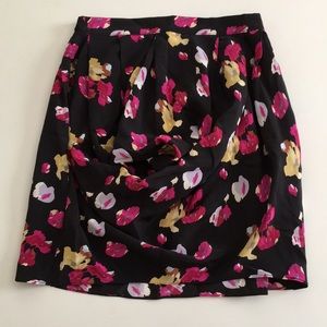 Anthropologie Dolan 100% Silk floral mini Skirt XS